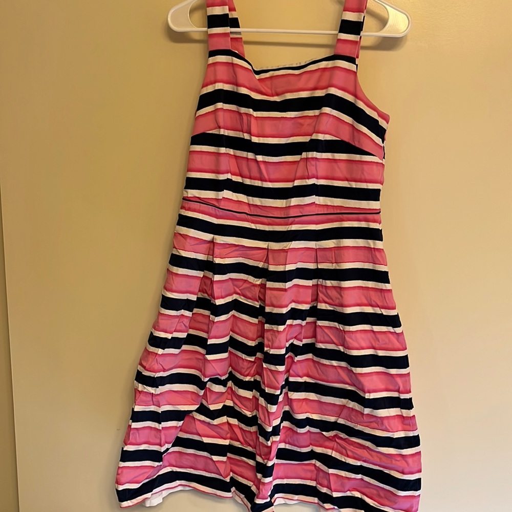 Talbots striped summer dress, size 8